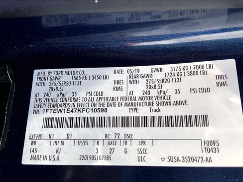 Used 2019 Ford F150 King Ranch w/ Equipment Group 601A Luxury image 33