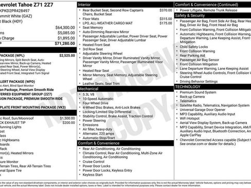 Used 2023 Chevrolet Tahoe Z71 w/ Luxury Package AWD/4WD image 11