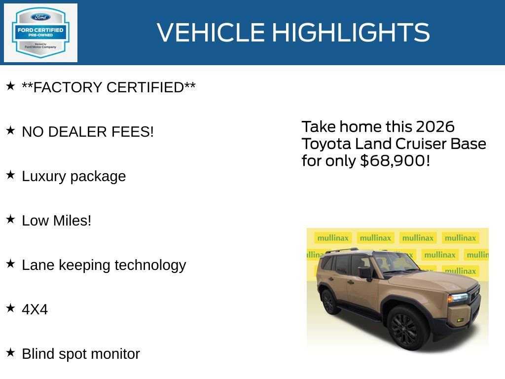 Used 2026 Toyota Land Cruiser w/ Premium Package AWD/4WD image 12