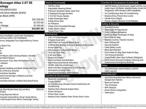 Used 2023 Volkswagen Atlas SE AWD/4WD image 5