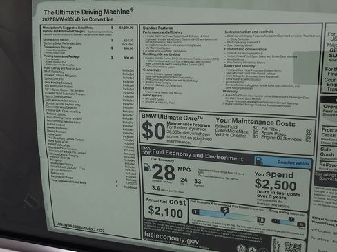 New 2027 BMW 430i xDrive Convertible AWD/4WD image 29