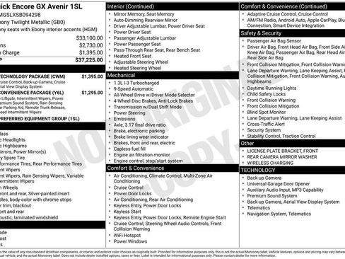 Used 2025 Buick Encore GX Avenir w/ Avenir Technology Package image 42