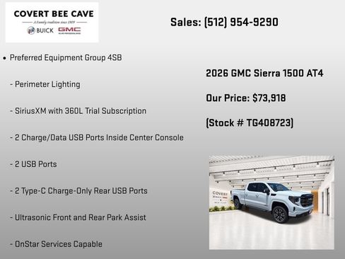 New 2026 GMC Sierra 1500 AT4 w/ AT4 Premium Package AWD/4WD image 32