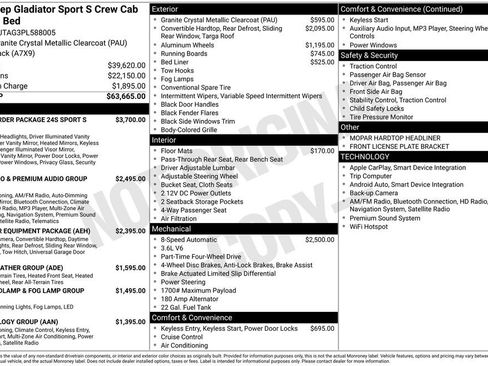 Used 2023 Jeep Gladiator Sport AWD/4WD image 40