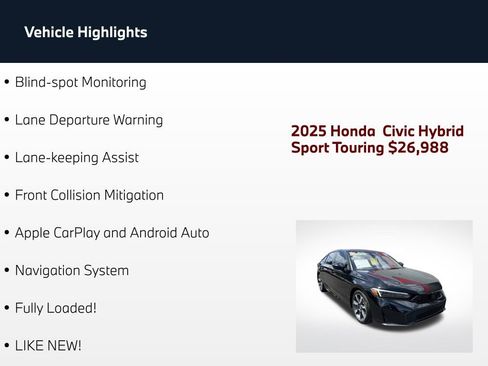 Used 2025 Honda Civic Sport Touring image 4