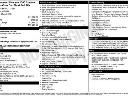 Used 2023 Chevrolet Silverado 1500 Custom Trail Boss image 33