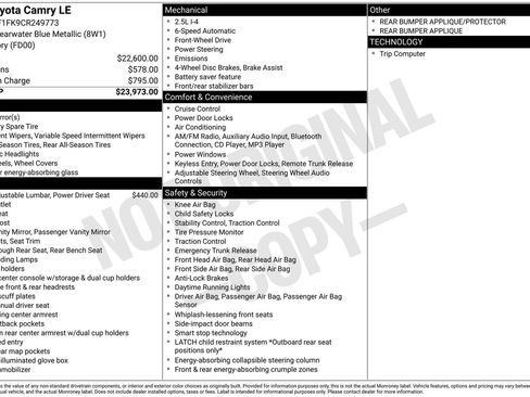 Used 2012 Toyota Camry LE image 3