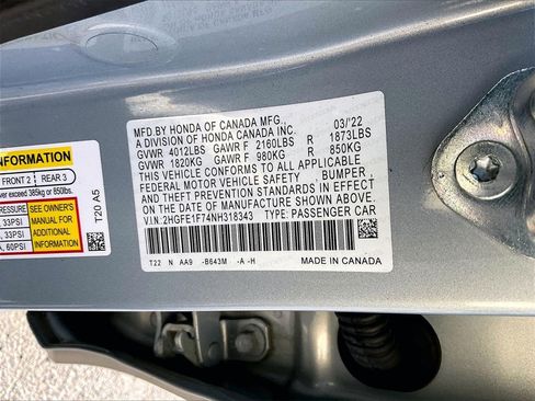 Used 2022 Honda Civic EX image 33