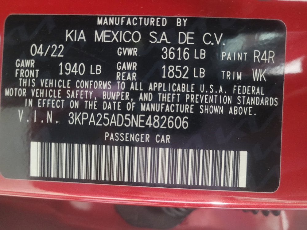Used 2022 Kia Rio S FWD image 33