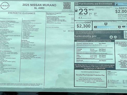 New 2025 Nissan Murano SL image 19