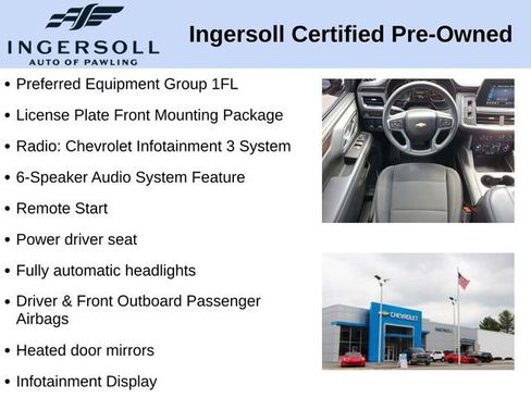 Used 2023 Chevrolet Tahoe 4WD w/ 1FL Safety Package image 10