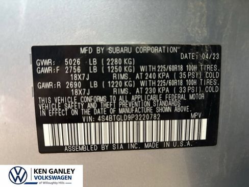 Used 2023 Subaru Outback Onyx Edition XT AWD/4WD image 28