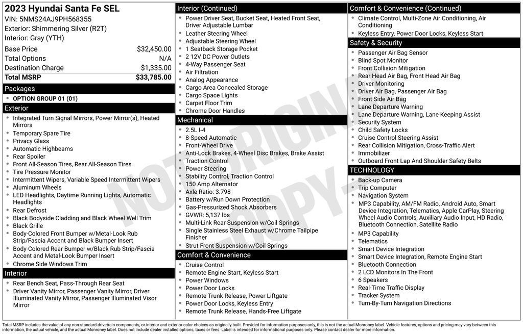 Used 2023 Hyundai Santa Fe SEL FWD image 36