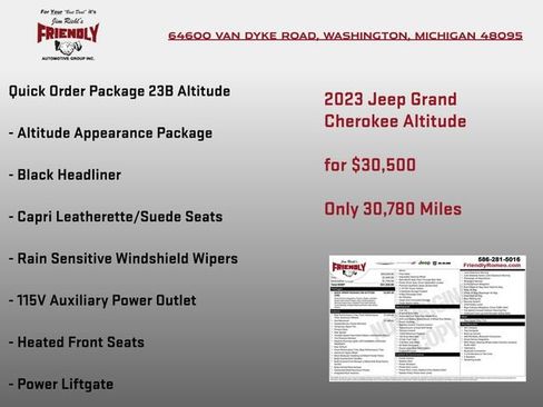 Used 2023 Jeep Grand Cherokee Altitude AWD/4WD image 3