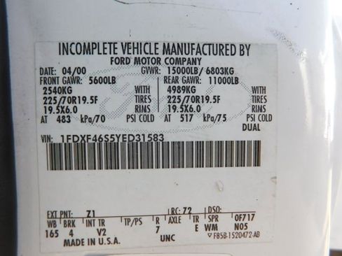 Used 2000 Ford F450 XL image 14