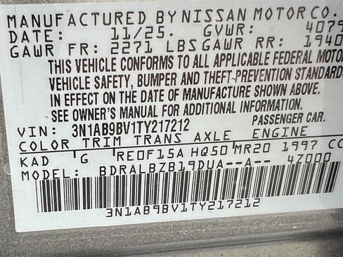 New 2026 Nissan Sentra S image 16