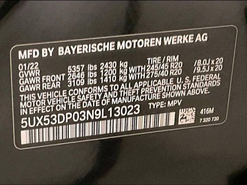 Used 2022 BMW X3 xDrive30i w/ M Sport Package 2 image 32