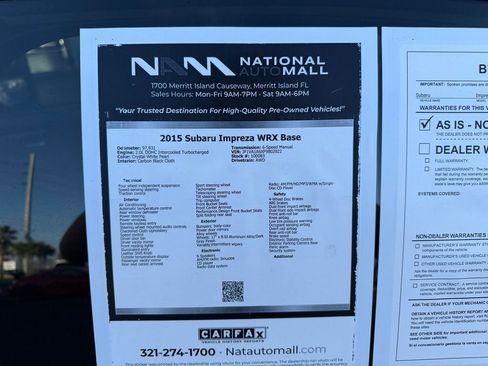 Used 2015 Subaru WRX AWD/4WD image 46