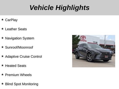 Used 2025 Lexus RX 350 FWD w/ Technology Package image 5