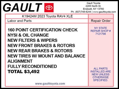 Certified 2023 Toyota RAV4 XLE AWD/4WD image 2