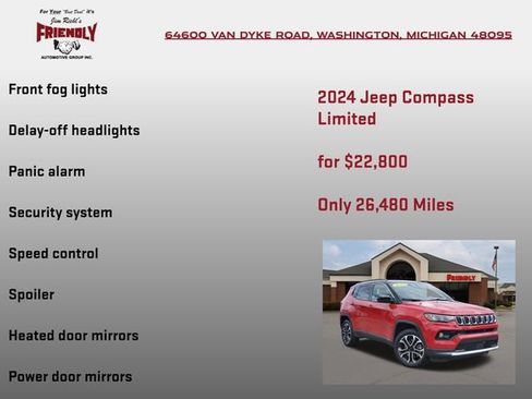 Used 2024 Jeep Compass Limited AWD/4WD image 25
