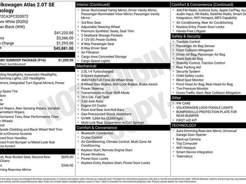 Used 2023 Volkswagen Atlas SE w/ Panoramic Sunroof Package AWD/4WD image 7