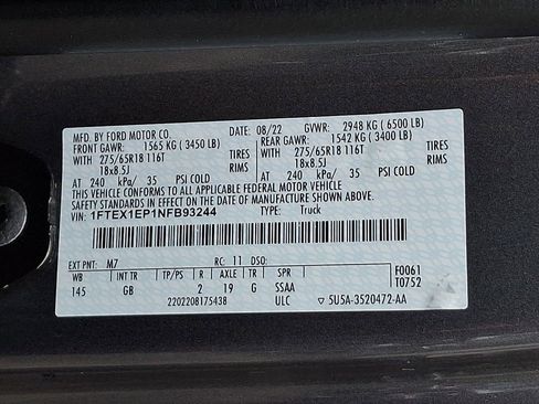 Certified 2022 Ford F150 XL w/ STX Appearance Package AWD/4WD image 28