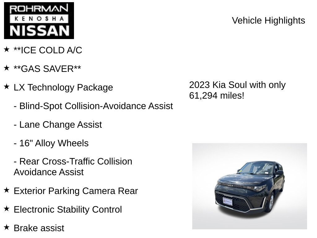 Used 2023 Kia Soul LX w/ Option Group 015 FWD image 8