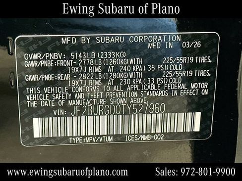 Used 2026 Subaru Outback Limited XT AWD/4WD image 34