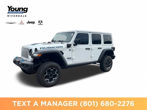 Used 2022 Jeep Wrangler Unlimited Rubicon 4xe w/ Cold Weather Group AWD/4WD image 1