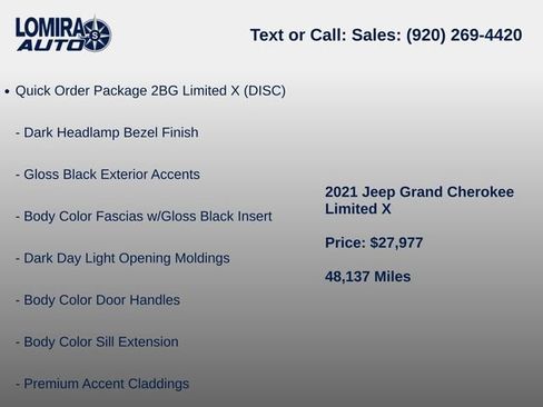 Used 2021 Jeep Grand Cherokee Limited X AWD/4WD image 7