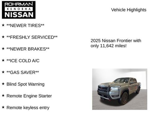 Used 2025 Nissan Frontier PRO-4X AWD/4WD image 8