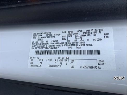 Used 2020 Ford Transit 150 Low Roof w/ Upfitter Package RWD image 18