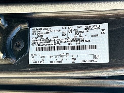 Certified 2017 Ford F150 XL w/ Equipment Group 101A Mid image 26