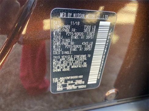 Used 2019 Nissan Armada Platinum w/ Captain's Chairs Package image 25