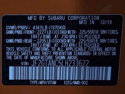 Used 2020 Subaru Crosstrek 2.0i Limited w/ Moonroof Package w/Navigation AWD/4WD image 42