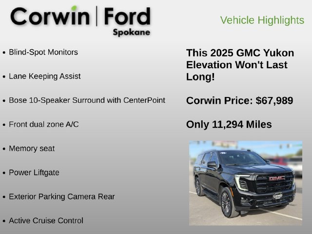 Used 2025 GMC Yukon Elevation AWD/4WD image 6