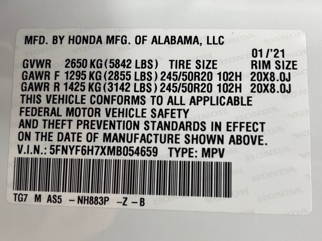 Used 2021 Honda Pilot Black Edition image 63