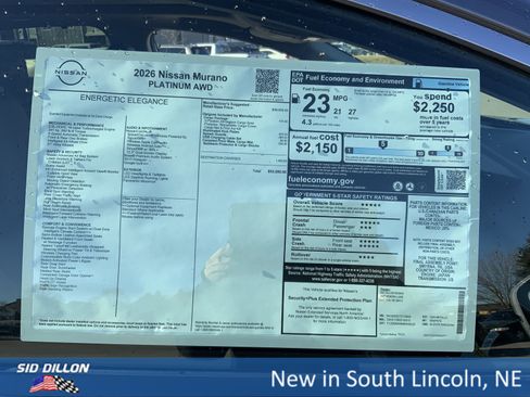 New 2026 Nissan Murano Platinum w/ Cargo Package image 13