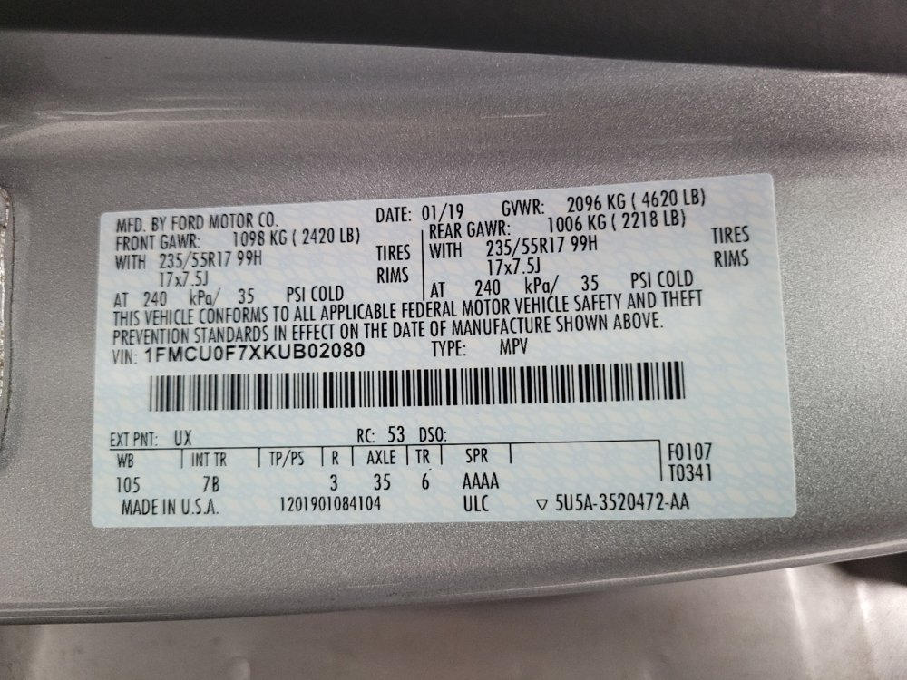 Used 2019 Ford Escape S FWD image 33