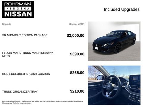 New 2026 Nissan Altima 2.5 SR w/ SR Midnight Edition Package image 4