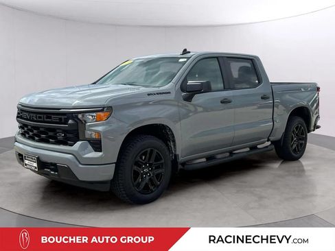 Certified 2024 Chevrolet Silverado 1500 Custom w/ Turbomax Blackout Package AWD/4WD image 1