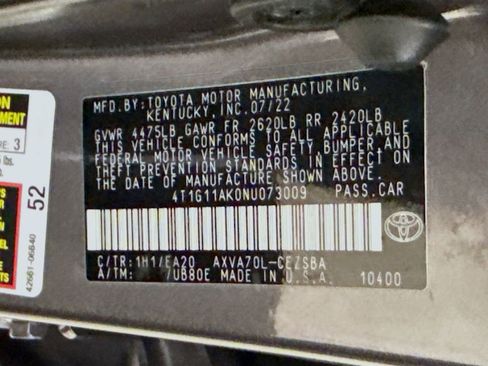 Certified 2022 Toyota Camry SE FWD image 28