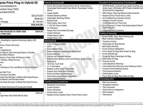 Used 2025 Toyota Prius Plug-In Hybrid image 35
