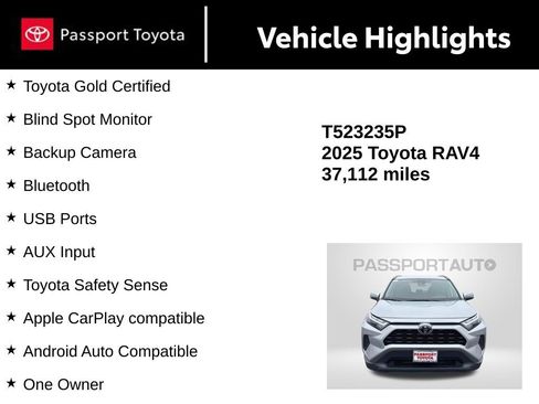Used 2025 Toyota RAV4 XLE AWD/4WD image 15