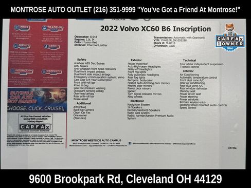 Certified 2022 Volvo XC60 B6 Inscription w/ Advanced Package image 60