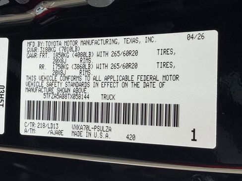 New 2026 Toyota Tundra Limited RWD image 30