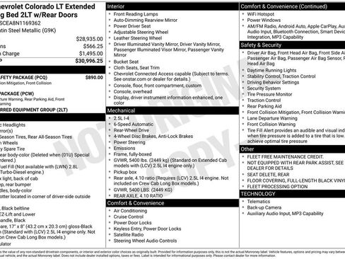 Used 2022 Chevrolet Colorado LT w/ Fleet Safety Package image 3