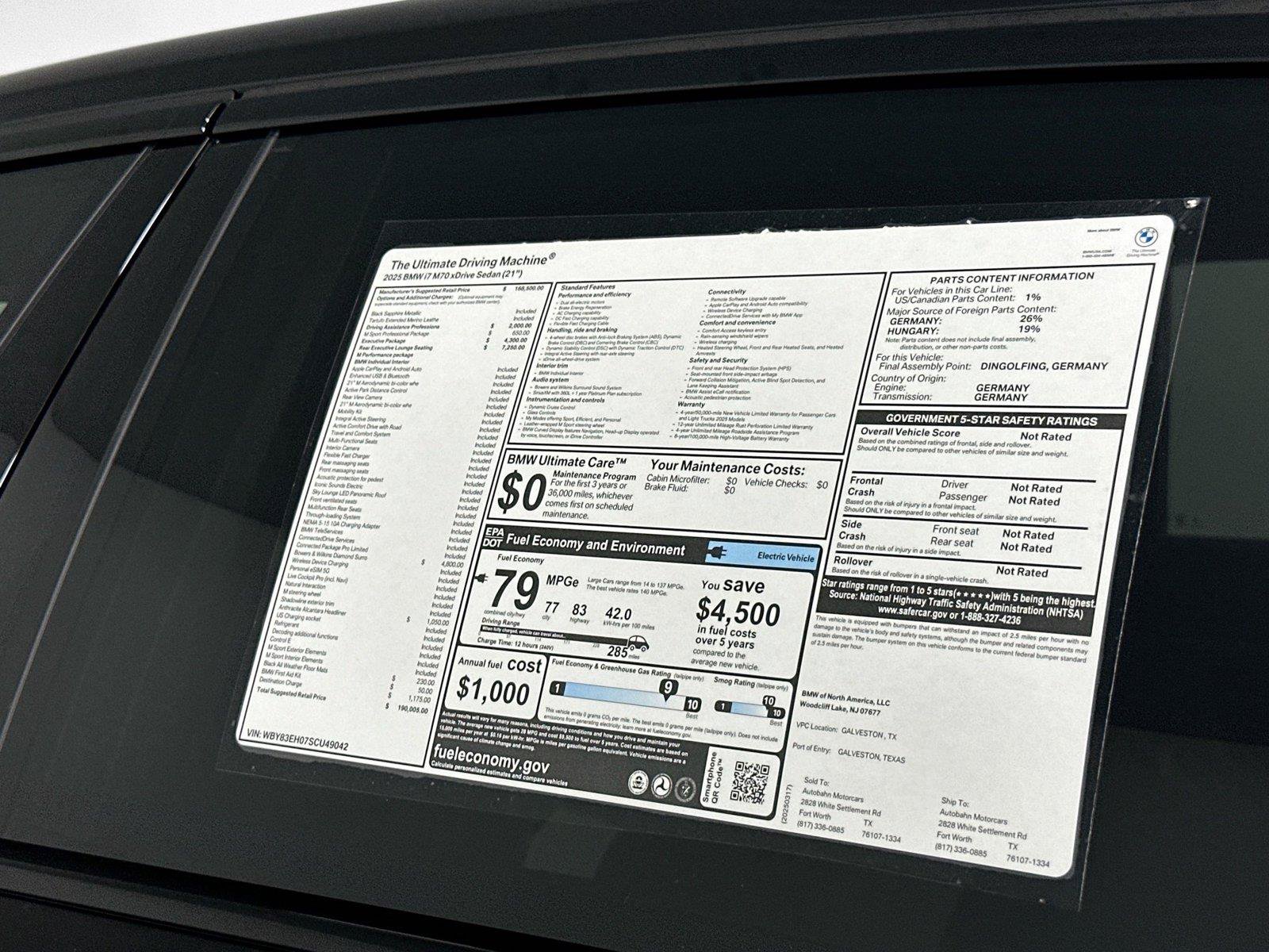 Used 2025 BMW i7 xDrive60 AWD/4WD image 21