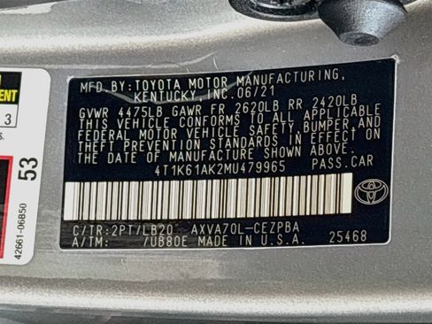 Certified 2021 Toyota Camry XSE w/ Cold Weather Package FWD image 35